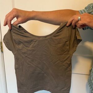 Intimately Free People Olive Short Sleeve Tee